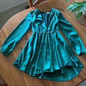 Lovers + Friends Green Mini Dress